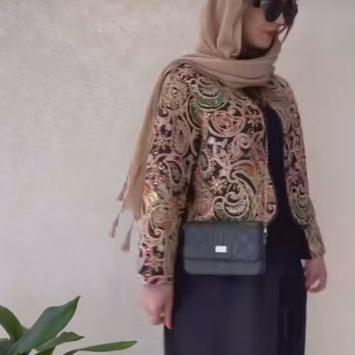 کت سوزندوزی و سارافون حلقه ای