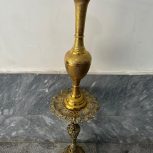 گل و گلدان و قو برنجی