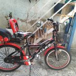 دوچرخه سایز 20در حد نو رنگ مشکی و قرمز