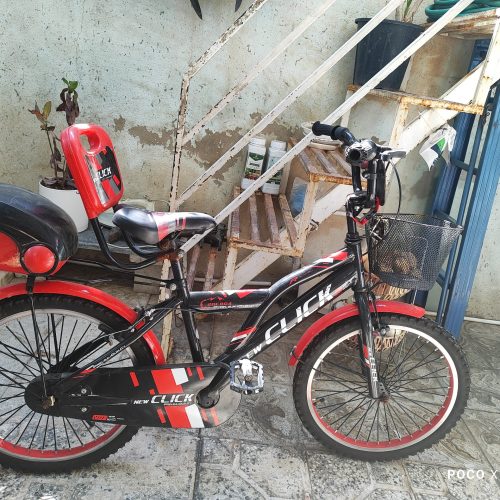 دوچرخه سایز 20در حد نو رنگ مشکی و قرمز