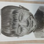 سفارش صراحی چهره سیاه قلم(هایپر رئال)