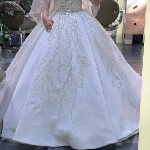 لباس عروس در حد نو سایز 36