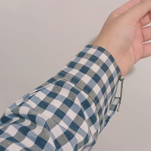 شومیز با طرح شطرنجی‌ زیر( نخی)