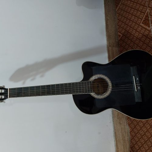 گیتار کلاسیک (کلاریس) آلن خور با تمام وسایل(کیف،کاپو،پیک،گلسو…)