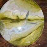 ساعت دیواری رزینی قطر 35 سانت