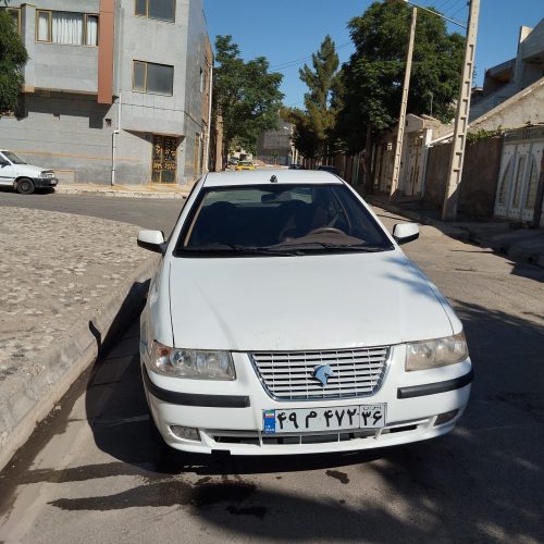 اتومبیل سمند سفید بدون مدل 90 سالم