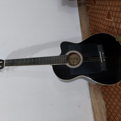 گیتار کلاسیک (کلاریس) آلن خور با تمام وسایل(کیف،کاپو،پیک،گلسو…)