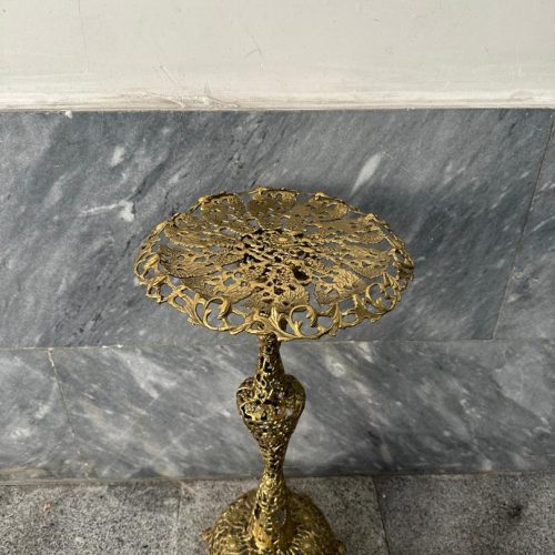 گل و گلدان و قو برنجی