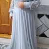 لباس مجلسی حریر زنانه سایز بزرگ