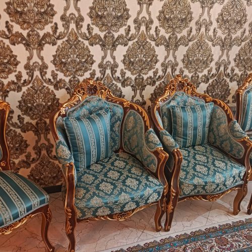 مبلمان استیل 11نفره و میز ناهار خوری