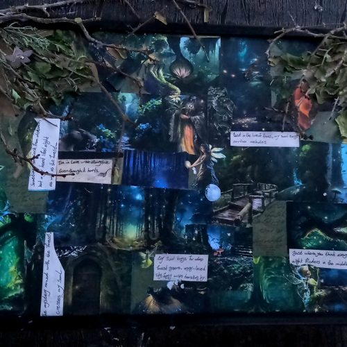 تابلوی دست‌ساز چوبی