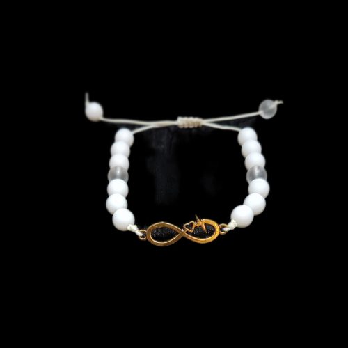 دستبند مهره ای و چرم