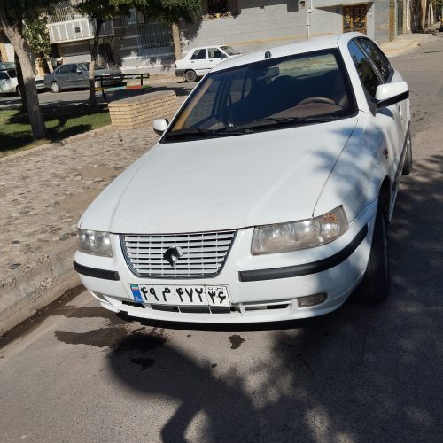 اتومبیل سمند سفید بدون مدل 90 سالم