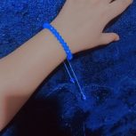 دستبند کریستال آبی