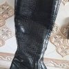 چکمه چرم اصل باطرح پوست ماری سایز 36