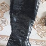 چکمه چرم اصل باطرح پوست ماری سایز 36