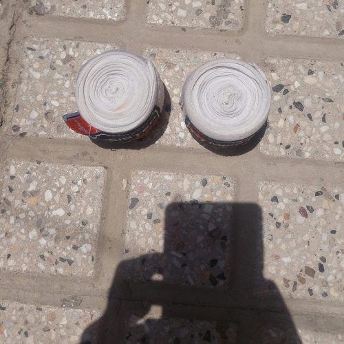 ست دستکش بوکس و باند دست و ساق بند روپاپی