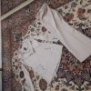یک دست کت و شلوار کرم نو