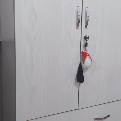 کمد سفید ام دی اف چوبی