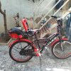 دوچرخه سایز 20در حد نو رنگ مشکی و قرمز
