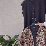 کت سوزندوزی و سارافون حلقه ای