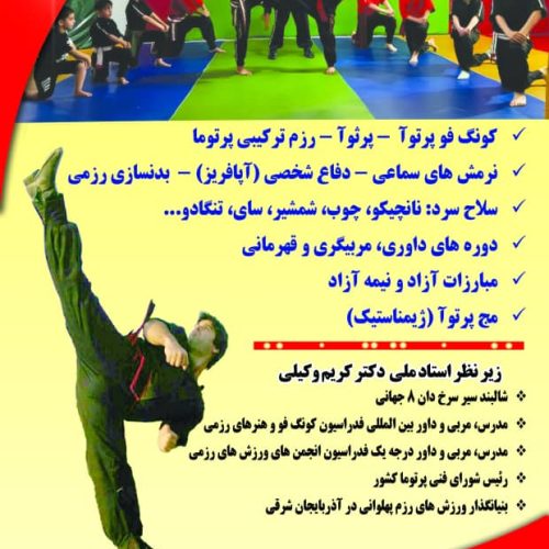 آموزش تخصصی ورزش های رزم پهلوانی