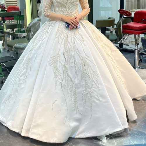 لباس عروس در حد نو سایز 36