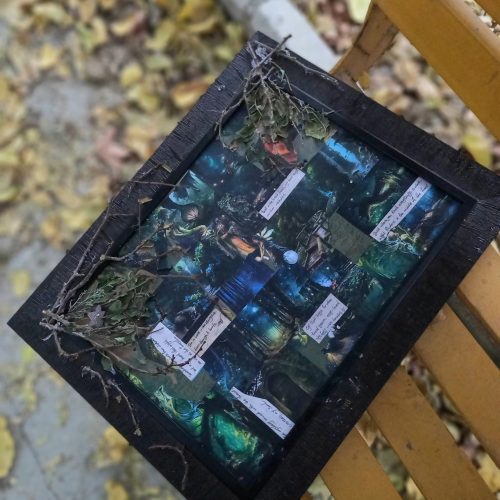 تابلوی دست‌ساز چوبی