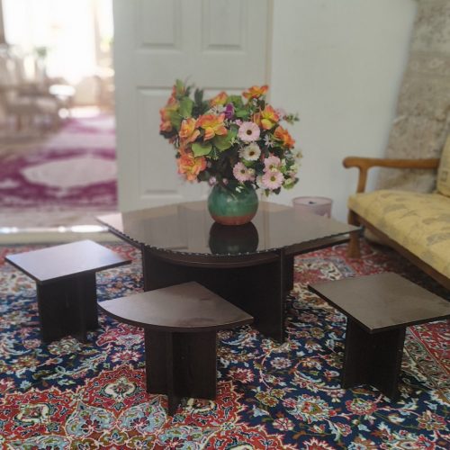 شیشه خط خش نداره بقل هاش مدل داره شیشه رو میتونی از چوبش جدا کنی و زیر شیشه رو تمیز کنی