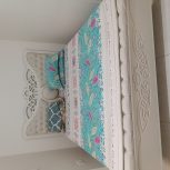 سرویس تخت کامل و مبل 8نفره با 3عدد میز چوب روسی