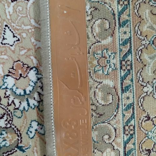 دو فرش 12 متری 700 شانه کریستال مشهد به همراه 6 عدد پشتی 100×50 گردویی