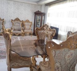 مبل استیل به همراه میز غذاخوری