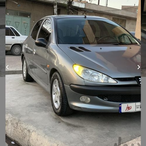 پژو 206 خاکستری