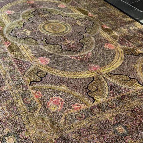 فرش ابریشم دست بافت