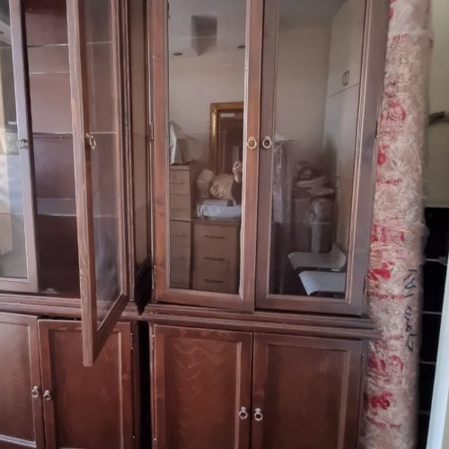 بوفه همراه با کمد جنس چوب ساخت سفارشی