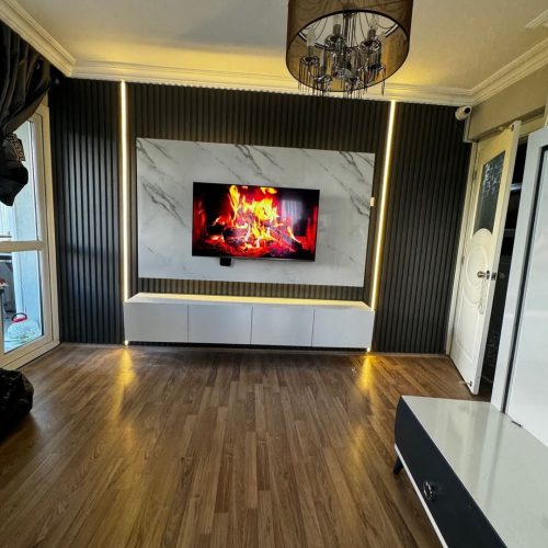 نصب کفپوش پارکت قرنیز ماربل شیت ، آینه دکوراتیو، ترمووال و پی وی سی