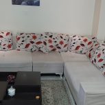 مبلمان راحتی 7 نفره ال بهمراه‌پاف