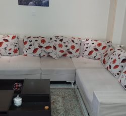 مبلمان راحتی 7 نفره ال بهمراه‌پاف