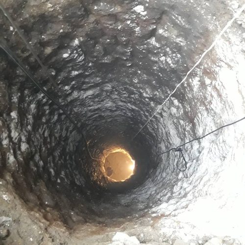 چاه کن حفره چاه مقنی