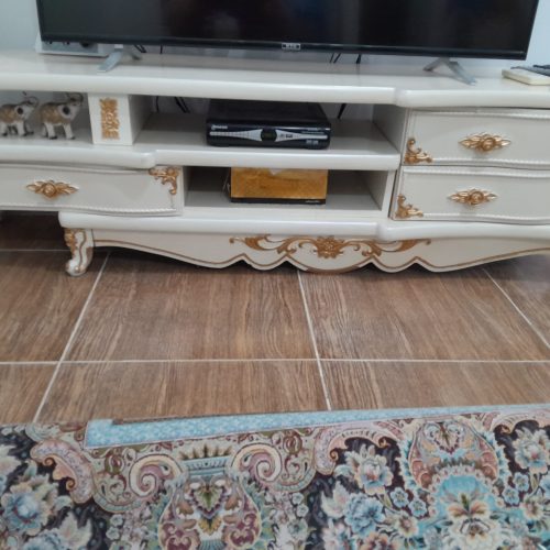 میز تلویزیون سلطنتی مدل جدید دو تکه