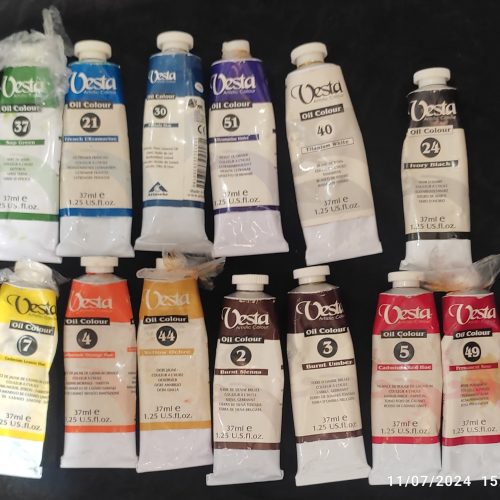 وسایل نقاشی رنگ روغن مارک وستا دست دوم