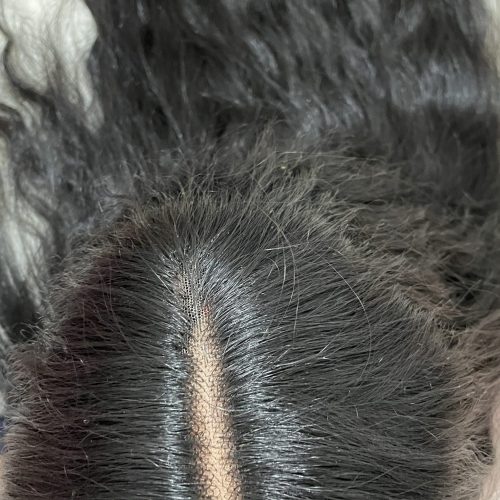 کلاه گیس فرق وسط دارد قابل حرارت و شست و شو