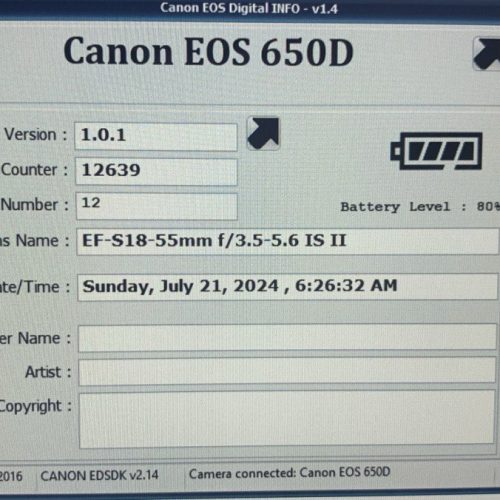 دوربین کنون 650D