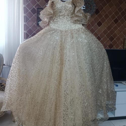لباس عروس طلایی