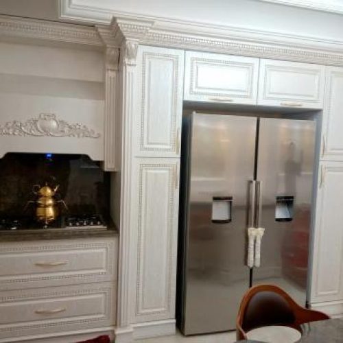 رنگ کاری کابینت (پلی اورتان، پلیشی، ورق طلا، فندقی، گردویی