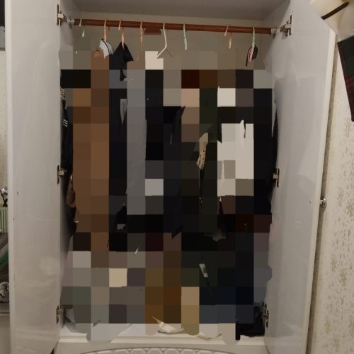 کمد سفید ساده دخترانه در حد نو