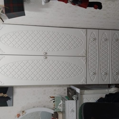 کمد سفید ساده دخترانه در حد نو