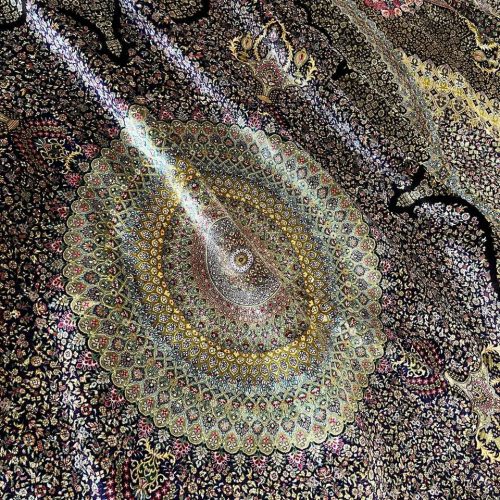 فرش ابریشم دست بافت