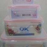 ظرف فریزری وماکروفی چهارقفلی واشردار