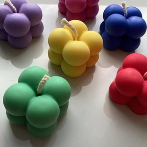 شمع دکوراتیو روبیک چهارتایی